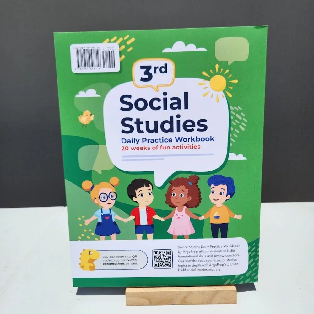 NEW 3rd Grade Social Studies: Daily Practice Workbook 20 Weeks of Fun Activities